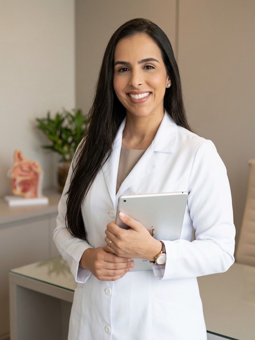 Retrato da Dra. Fernanda Araújo em consultório